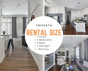Large 2 bedroom 2 bathroom apartment