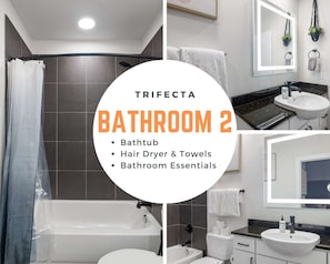 Bathroom 2, bathtub