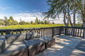 Take in the vineyard views from our rooftop deck!