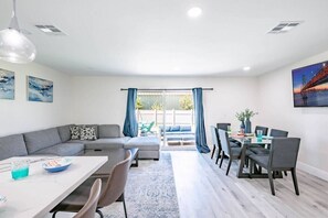 Relax and unwind in the comfort of this inviting and spacious living area, designed for cozy stay.