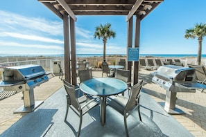 Awesome gulf side picnic and grill area