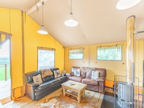 Open plan living space | Mountain Lodge - Sweeney Farm Glamping, Sweeney, near Oswestry