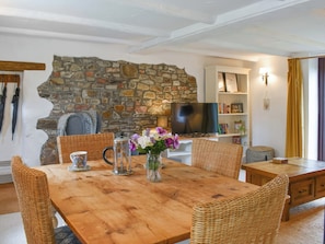 Open plan living space | May Cottage, Hartland