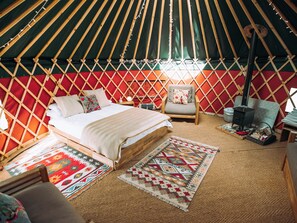 Open plan living space | Timothy Yurt - Bachilton Farm, Methven, near Perth