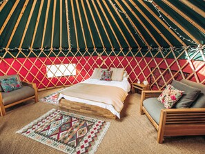 Open plan living space | Timothy Yurt - Bachilton Farm, Methven, near Perth
