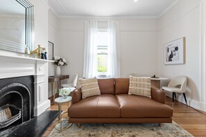 3.3m ornate ceilings, Huge sash window, Decorative fireplace...