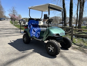Golf Cart - available for rent with prior arrangements