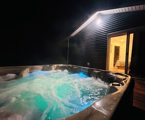 Hot tub off of the Master Bedroom!