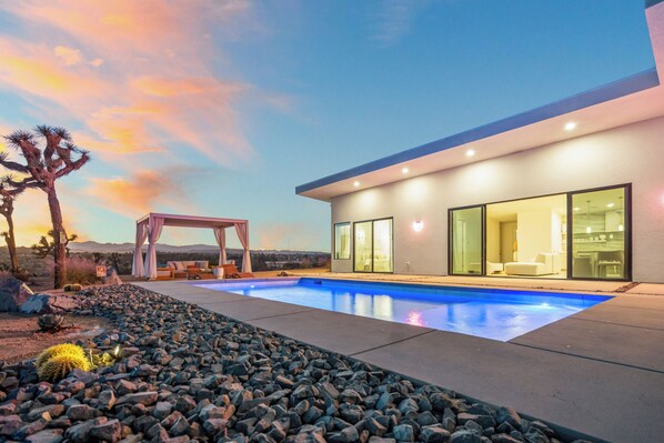 Outdoor Pool with Pergola 