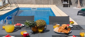The Perfect Place To Breaksfast By The Swimming Pool At Atlantic Sunset Villa In Funchal
