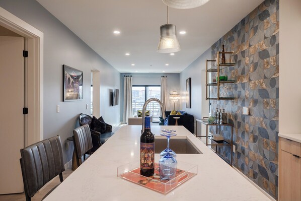 Open layout Living Room and Kitchen