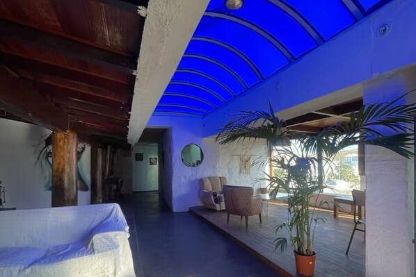 Living Room in Casa Puma apartment at Finca Oaxaca.