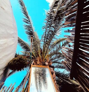 Outdoor shower.