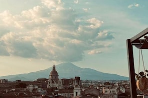 Vue depuis lâhĂ©bergement
