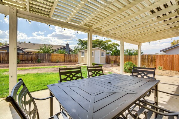 Victorville Vacation Rental | 3BR | 2BA | 1,233 Sq Ft | Small Step for Entry