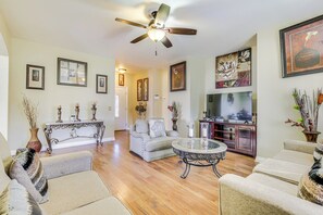 Living Room | Single-Story Home | 4 Smart TVs