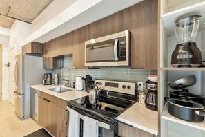 Fully stocked kitchen