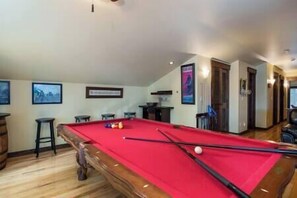Shoot some pool on our billiards table 