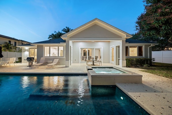 Heated pool and hot tub