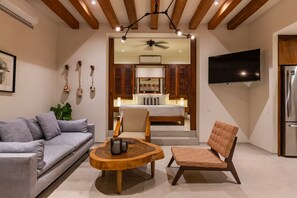 Seamlessly blending indoor and outdoor living, this open-concept lounge offers stunning ocean views and fresh sea breeze.
