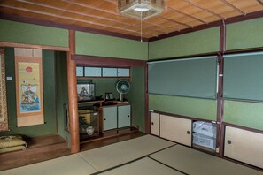 Upstairs Japanese-style Bedroom. Sleeps 4 on Japanese-style mat beds.
