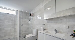 Bathroom and toilet.