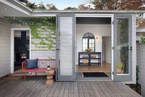Open plan living from each room