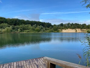 Blick von der Unterkunft