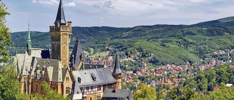 Blick von der Unterkunft