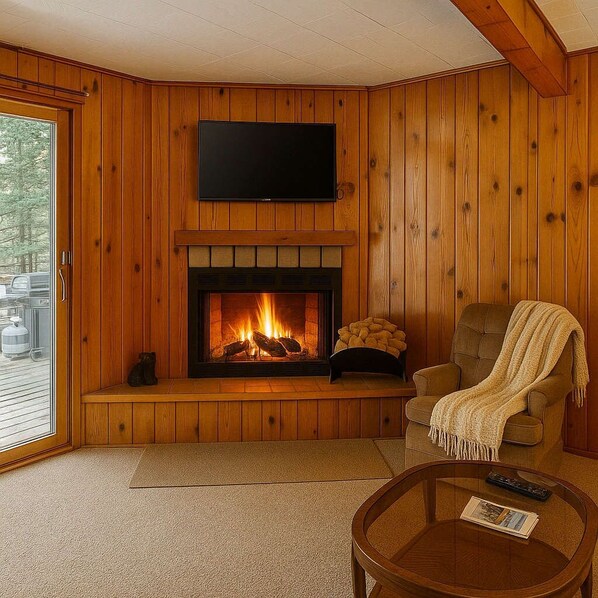 Wood burning fire place