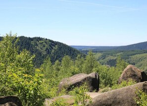 Blick von der Unterkunft