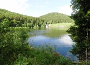 Blick von der Unterkunft