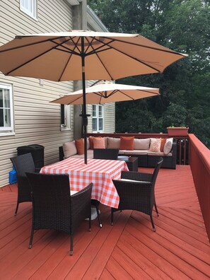 View of the kitchen deck