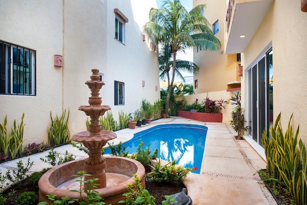Located in a 6 condo secure condominium