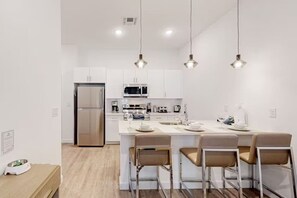 Your home-away-from-home kitchen, equipped with everything you need to cook up your favorite meals.