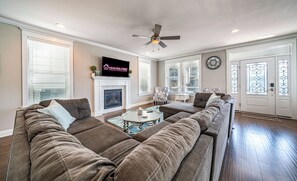 Open living space area with lots of seating

