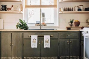 From morning coffee to midnight snacks, our kitchen is ready for you to feel at home.