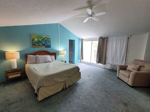 Master with full bath and patio