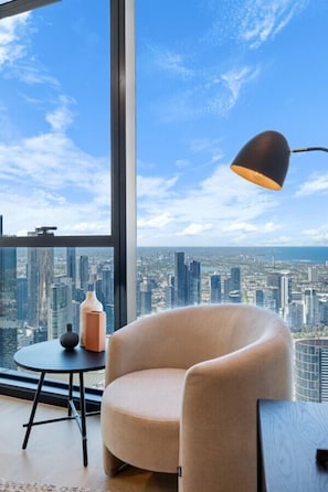 Enjoy the Serenity with beautiful Arm Chair and modern decorations