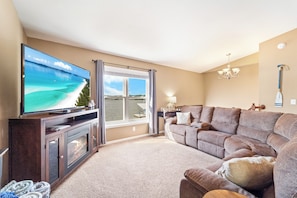 Main living area on upper level