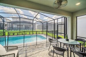 Enjoy the private pool under the sun.