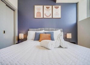 We have multiple suites at this property. While our room offerings are based on the design seen in the photos above, please note that the layout may vary and each of our units has their individualized elements of design and decorative features.