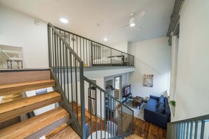 Bright and airy loft, perfect for those who enjoy a contemporary urban vibe.