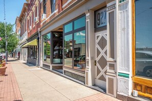 Entry to this 2nd floor condo is available at the front & back of this historic building