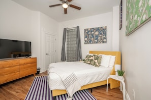Bedroom #1 with Queen Bed and Smart TV