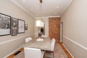 Dining table with seating for 4