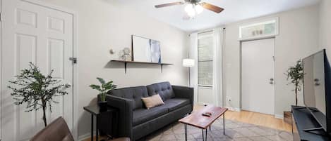 Kick back & relax with your favorite streaming entertainment in the living room