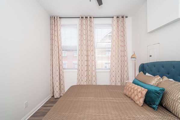 After a day exploring the area, retreat to your very own queen bedroom