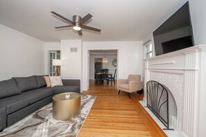 Kick back & relax to enjoy a movie or a show in the living room