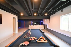 Feeling competitive? Head downstairs to the lower-level game room!